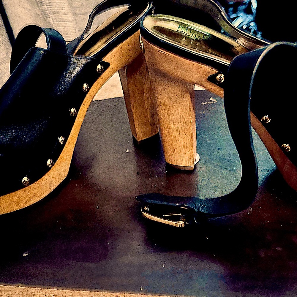 Michael Kors Beatrice Leather Sling Back Clog
